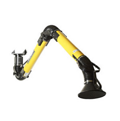 Fume extraction swing arms